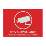 ABUS AU1313 Warning Sticker CCTV Surveillance Technical data