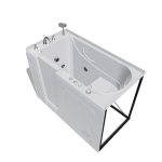 Endurance LSN3053RWDCE LS series 29.875-in W x 52.375-in L White Gelcoat/Fiberglass Rectangular Right Drain Walk-In Whirlpool and Air Bath Combination Tub and Faucet Included Installation &amp; Operating Instructions