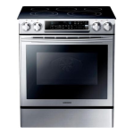 Samsung NE58F9500SS 5.8 cu. ft. Slide-In Electric Range with Self-Cleaning Dual Convection Oven in Stainless Steel Specification