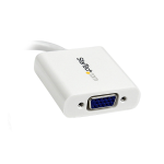 StarTech.com Mini DisplayPort to VGA Video Adapter Converter - White Datasheet