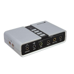 StarTech.com ICUSBAUDIO7D 7.1 USB Audio Adapter External Sound Card Datasheet