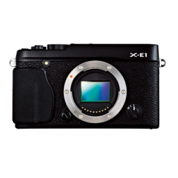 Fujifilm X-E1 Camera de handleiding | Manualzz