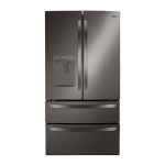 LG Electronics LRMWS2906D 29 cu. ft. 4-Door French Door Refrigerator w/ External Water Dispens, Door Cooling and Ice Maker, Black Stainless Steel Guide