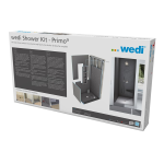 wedi US2000010 48 in. x 48 in. Fundo Primo Shower Kit Use and Care Manual