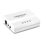 Trendnet TE100-MFP1 1-Port Multi-Function USB Print Server Quick Installation Guide