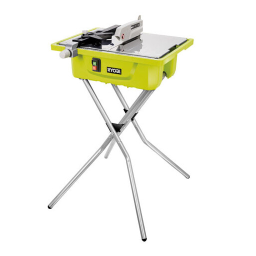 RYOBI Tile Saw WS721S + AI Chat & PDF Download | Manualzz