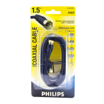 Philips SWV2202NB 1,5 m F-Type Male to Male Coaxial cable Datasheet