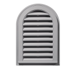 Builders Edge 120081422048 16-in x 24-in Almond Round Top Vinyl Gable Vent Dimensions Guide