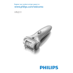 Philips HP6511/02 Satinelle Ice Premium 제모기 User Manual