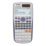 Gu&iacute;a del usuario Casio fx 115ES, fx 991ES