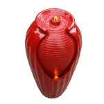 Teamson Home PT-WF0002 32 in. Red Glazed Vase Floor Fountain Assembly Instruction