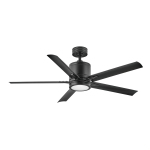 Hinkley 902152FGT-LWD Vail 52 in. Integrated LED Indoor/Outdoor Graphite Ceiling Fan Specification