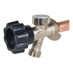 Prier Products P-164FX04 P-164 Series 4 x 3/4 in. PEX Crimp Brass Quarter-Turn Anti-Siphon Wall Hydrant Maintenance Instruction