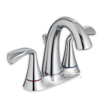 American Standard 7722101.013 Estate&reg; Single Handle Monoblock Bathroom Sink Faucet Specification
