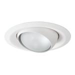 Halo 6130WH-6PK E26 Series 6 in. White Recessed Lighting Adjustable Eyeball Trim Specification