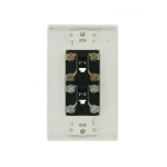 Leviton 40144-W Decora Double Wall Phone Outlet Plate Specification