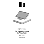 Elo Touch Solutions RBWESY13P1 POS User Manual