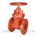 NIBCO NSAC05L F-619-RWS 8 in. Flanged Ductile Iron 300 PSI Bolted Bonnet Resilient Wedge Gate Valve Specification