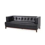 Noble House 107409 McCardell 80.75 in. W Square Arm 3-Seat Faux Leather Straight Tufted Sofa User guide