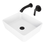 Vigo Marigold White Matte Stone Vessel Bathroom Sink Set Manual