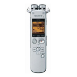 Sony ICD-SX712 ICD-SX712 Digitale voicerecorder van 2 GB met tweewegmicrofoon Gebruiksaanwijzing