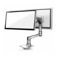 Flat panel desk mounts