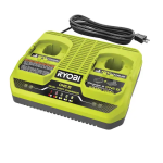 RYOBI PCG005 ONE+ 18V Dual-Port Simultaneous Charger Use and Care Manual