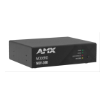 AMX NXV-300 touch panels Instructions