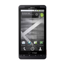 Motorola Droid X Getting Started | Manualzz