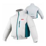Makita DFJ201ZL 18V LXT&reg; Lithium-Ion Cordless Fan Jacket, Jacket Only (Large) Instruction manual