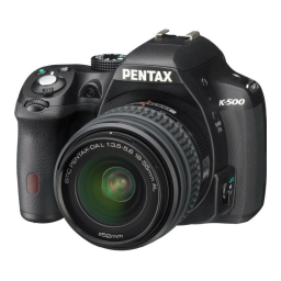 Pentax K-500 Mode d'emploi | Manualzz