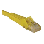 Tripp Lite Cat6 Gigabit Snagless Molded Patch Cable (RJ45 M/M) - Yellow, 1-ft. Ficha de datos