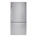 LG LDCS22220S 30 in. W 22 cu. ft. Bottom Freezer Refrigerator Instructions