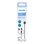 Philips DLC3104T/00 3-in-1 cable: Lghtning, USB-C, Micro USB Product datasheet