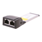 StarTech.com Dual Port ExpressCard Gigabit Laptop Ethernet NIC Network Adapter Card Instruction manual