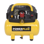 Powerplus POWX1721 COMPRESSOR 1100W 6L NO OIL 1,5HP Bedienungsanleitung