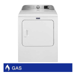 Maytag MGD6200KW Gas Dryer Instructions