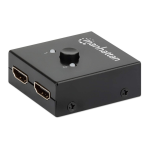 Manhattan 207850 4K Bi-Directional 2-Port HDMI Switch Quick Instruction Guide