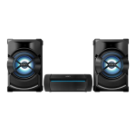 Sony SHAKE-X1D Sistema de audio en casa de alta potencia con tecnología BLUETOOTH® Instrucciones de funcionamiento