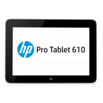 HP Pro Tablet 610 G1 PC Použ&iacute;vateľsk&aacute; pr&iacute;ručka