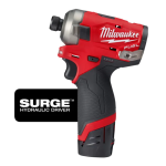 Milwaukee 2551-22-2460-20 M12 FUEL SURGE 12-Volt Lithium-Ion Brushless Cordless 1/4 in. Hex Impact Driver Compact Kit with Free M12 Rotary Tool Operator&rsquo;s manual