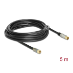 DeLOCK 88962 Antenna Cable F Plug > IEC Jack RG-6/U quad shield 5 m black Premium Ficha de datos