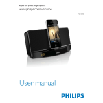Philips AD300/12 docking speaker Product Datasheet