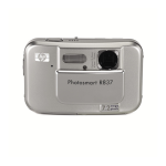 User Guide HP Photosmart R837 Digital Camera 6.5&amp;#34; X 9&amp;#34; FRONT COVER