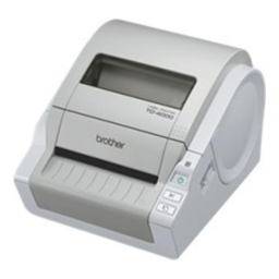 Brother TD 4000/4100N Software User's Guide | Manualzz