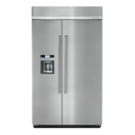 KitchenAid KBSD618ESS 29.5-cu ft 48-Width Built-in Side-By-Side Refrigerator Dimensions Guide