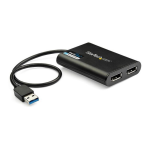 StarTech.com USB32DP24K60 USB 3.0 to Dual DisplayPort Adapter 4K 60Hz, DisplayLink Certified, Video Converter Datasheet