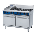 Blue Seal G504B Gas Range Static Oven Installation and Operation Manual