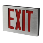 Chloride 40 Series NYC LED Exit Sign Specifications