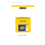 ZANUSSI ZMC40STX Instruction Booklet